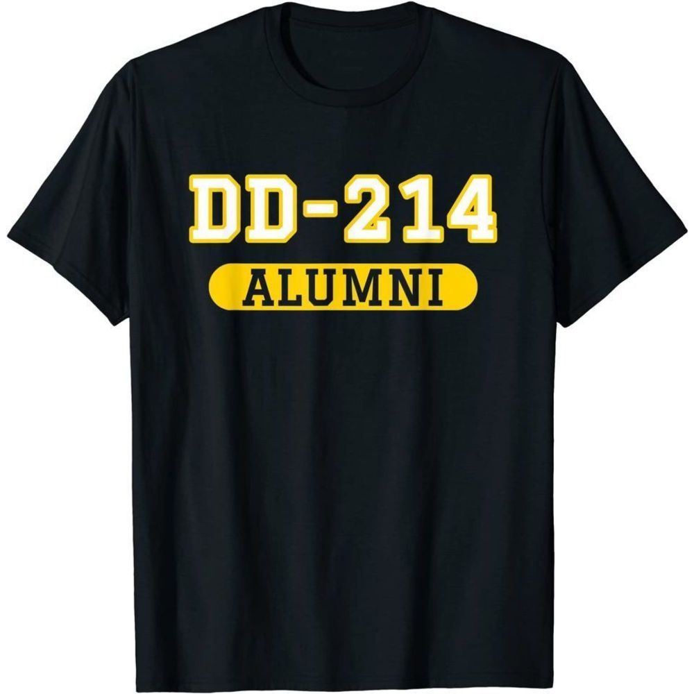 Patriotic Dd214 Alumni Tshirt Unisex Tee Shirt - Picture 1 of 4